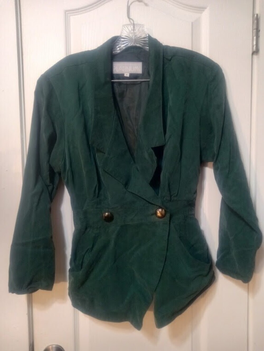 Emerald Dorothy Schoelen Platinum Vintage Blazer – Small